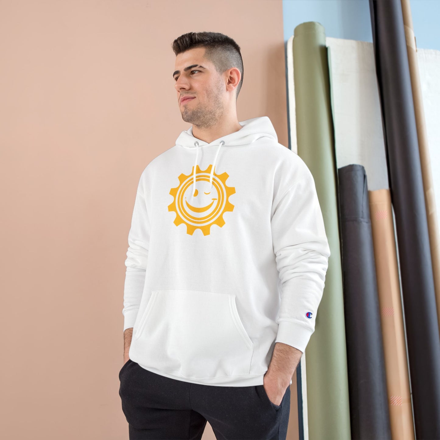 Good Mood Gear Smiley Face Hoodie, Cozy Casual Wear, Chill Vibes Apparel, Gift for Happy Souls, Relaxation and Comfort Clothing