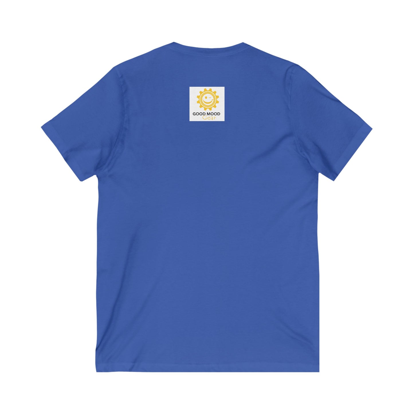 V-Neck Tee - Smile A Lot Cheerful Saying