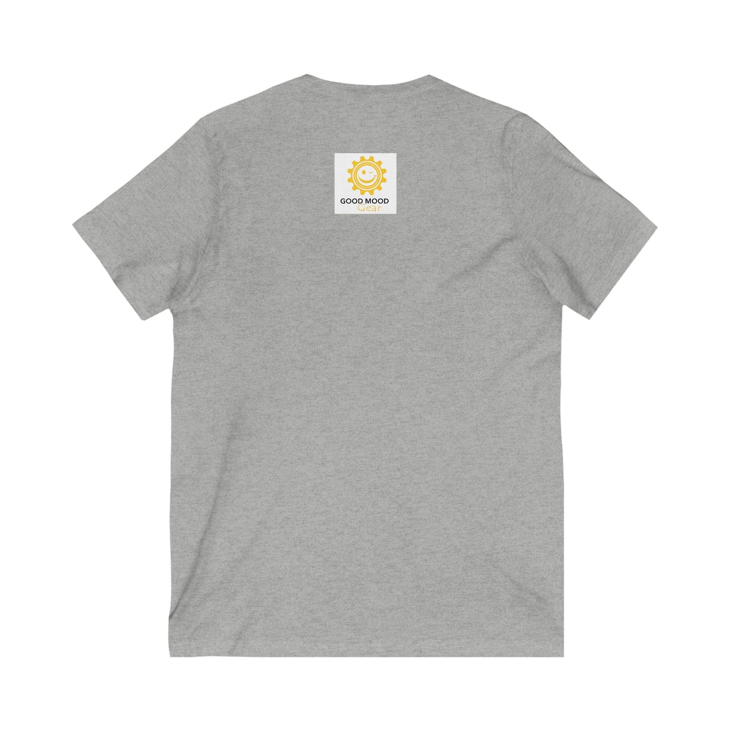 V-Neck Tee - Smile A Lot Cheerful Saying