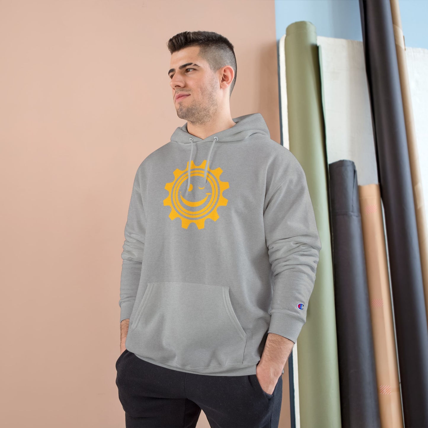 Good Mood Gear Smiley Face Hoodie, Cozy Casual Wear, Chill Vibes Apparel, Gift for Happy Souls, Relaxation and Comfort Clothing
