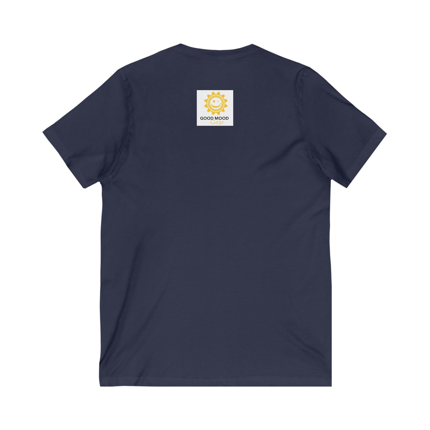 V-Neck Tee - Smile A Lot Cheerful Saying