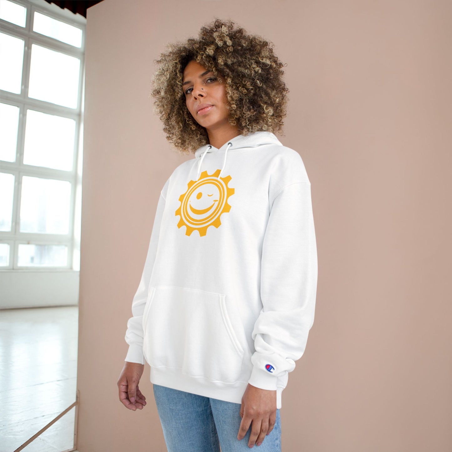 Good Mood Gear Smiley Face Hoodie, Cozy Casual Wear, Chill Vibes Apparel, Gift for Happy Souls, Relaxation and Comfort Clothing