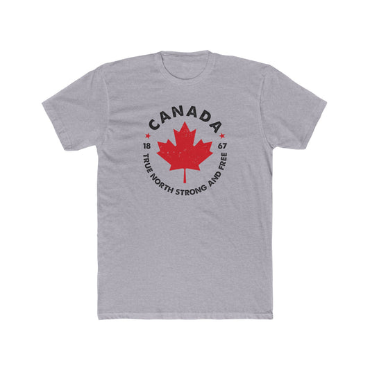 Canada True North Strong & Free — Cotton Tee