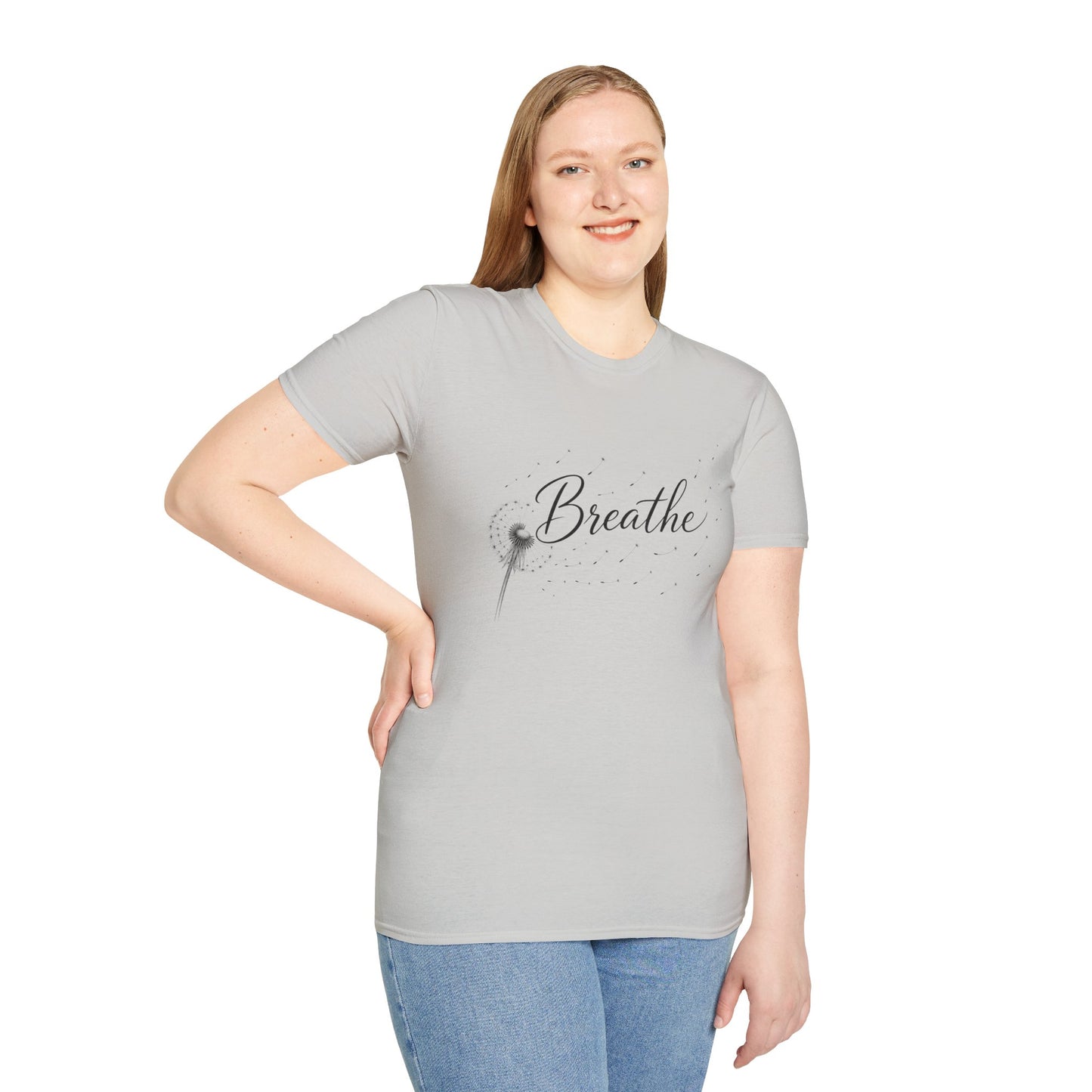 Breathe Graphic T-Shirt — Minimal Monochrome Comfort