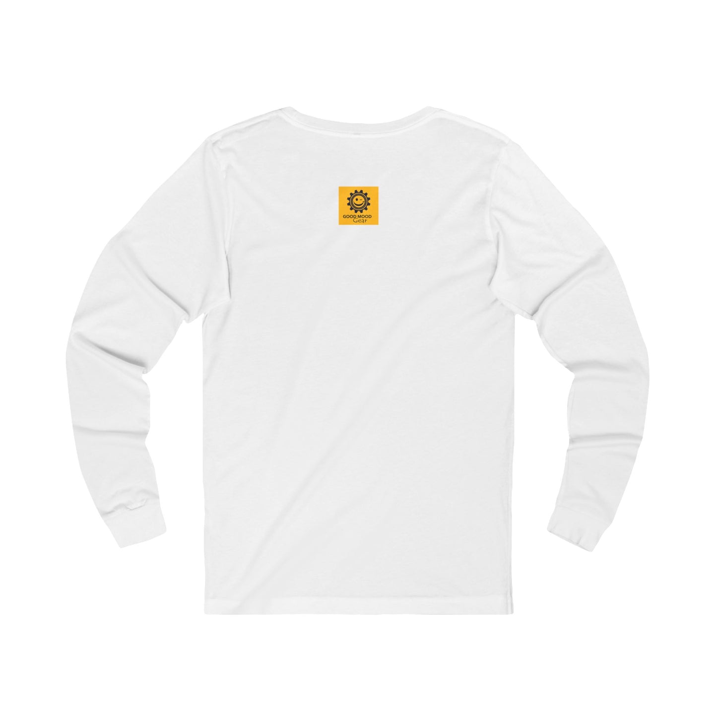 Good Mood Gear Smiley Face Long Sleeve Tee, Casual T-Shirt for Spring, Unisex Graphic Top, Gift for Friends, Perfect for Weekend Wear, Festival Style