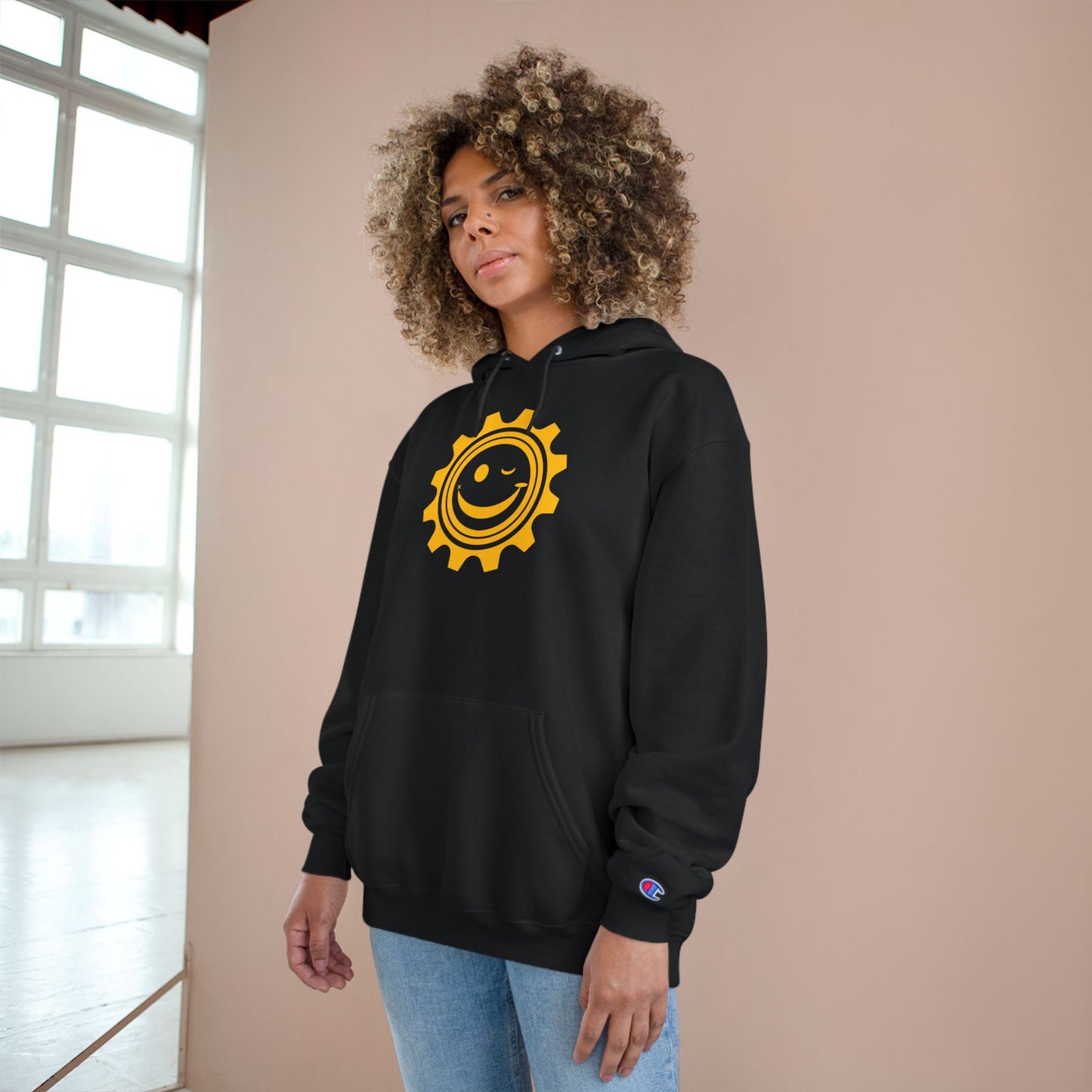 Good Mood Gear Smiley Face Hoodie, Cozy Casual Wear, Chill Vibes Apparel, Gift for Happy Souls, Relaxation and Comfort Clothing