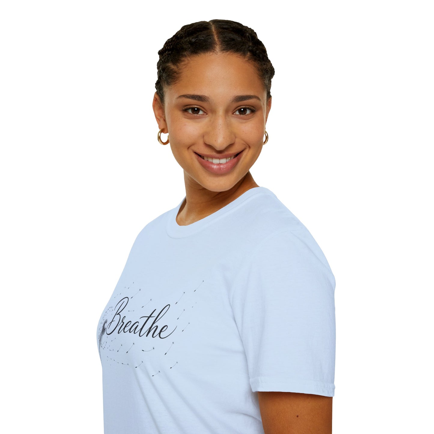 Breathe Graphic T-Shirt — Minimal Monochrome Comfort