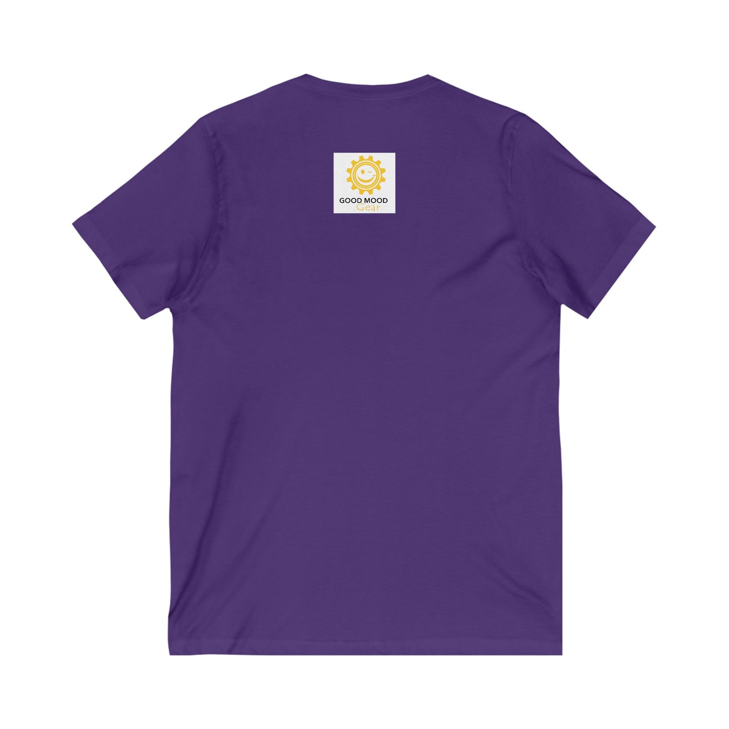 V-Neck Tee - Smile A Lot Cheerful Saying
