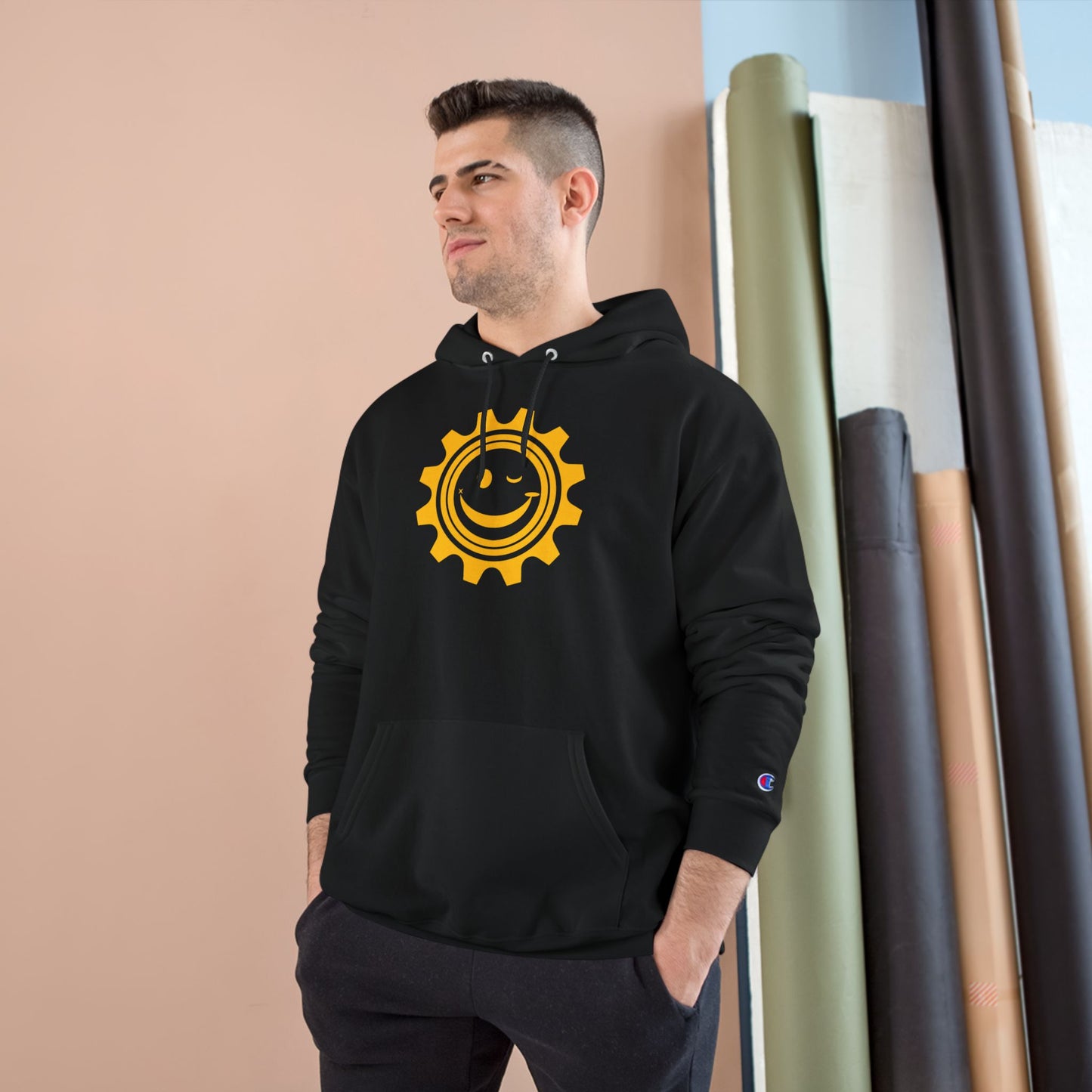 Good Mood Gear Smiley Face Hoodie, Cozy Casual Wear, Chill Vibes Apparel, Gift for Happy Souls, Relaxation and Comfort Clothing