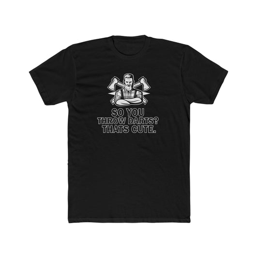 Cotton Crew Tee - Axe Throwing Humor T-Shirt