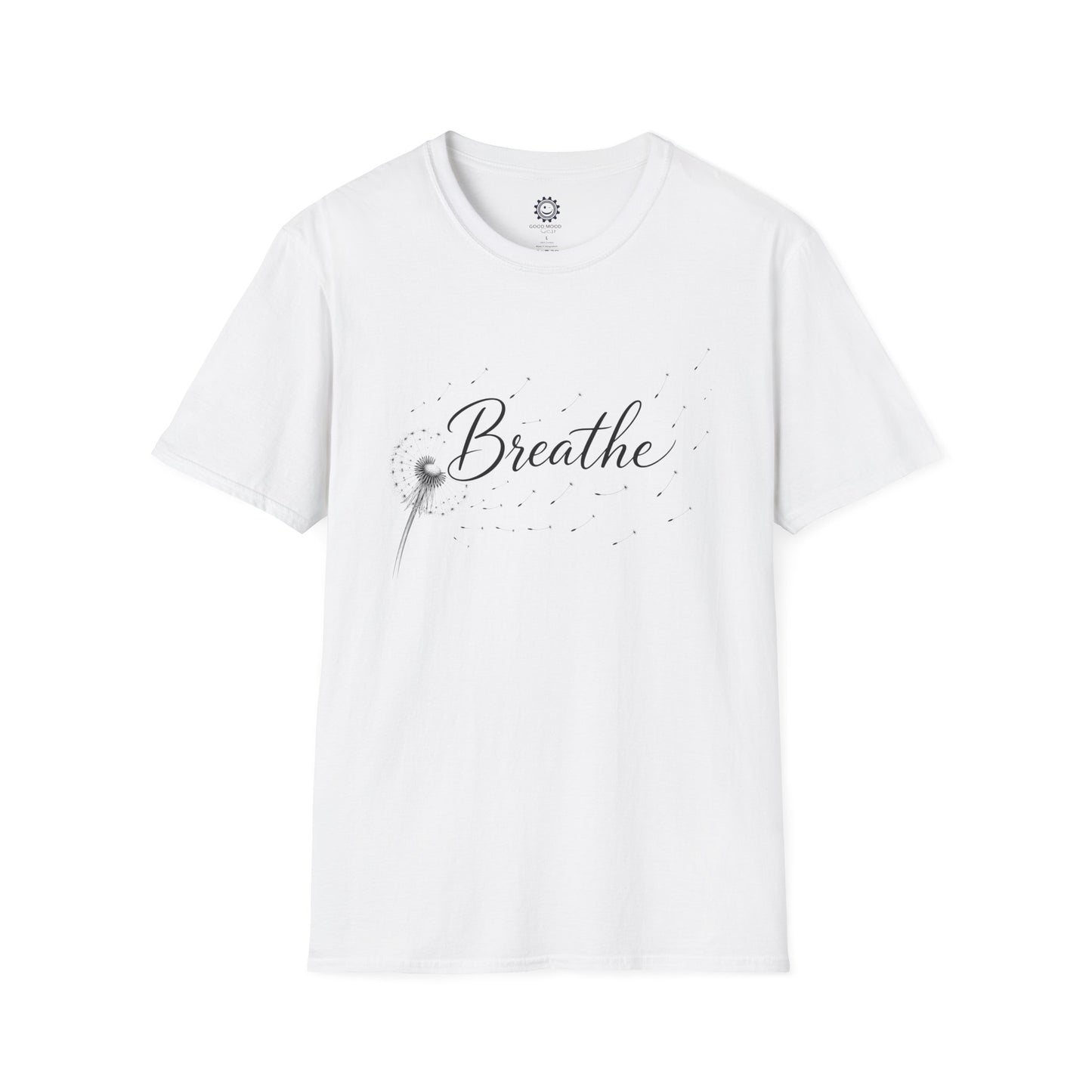Breathe Graphic T-Shirt — Minimal Monochrome Comfort