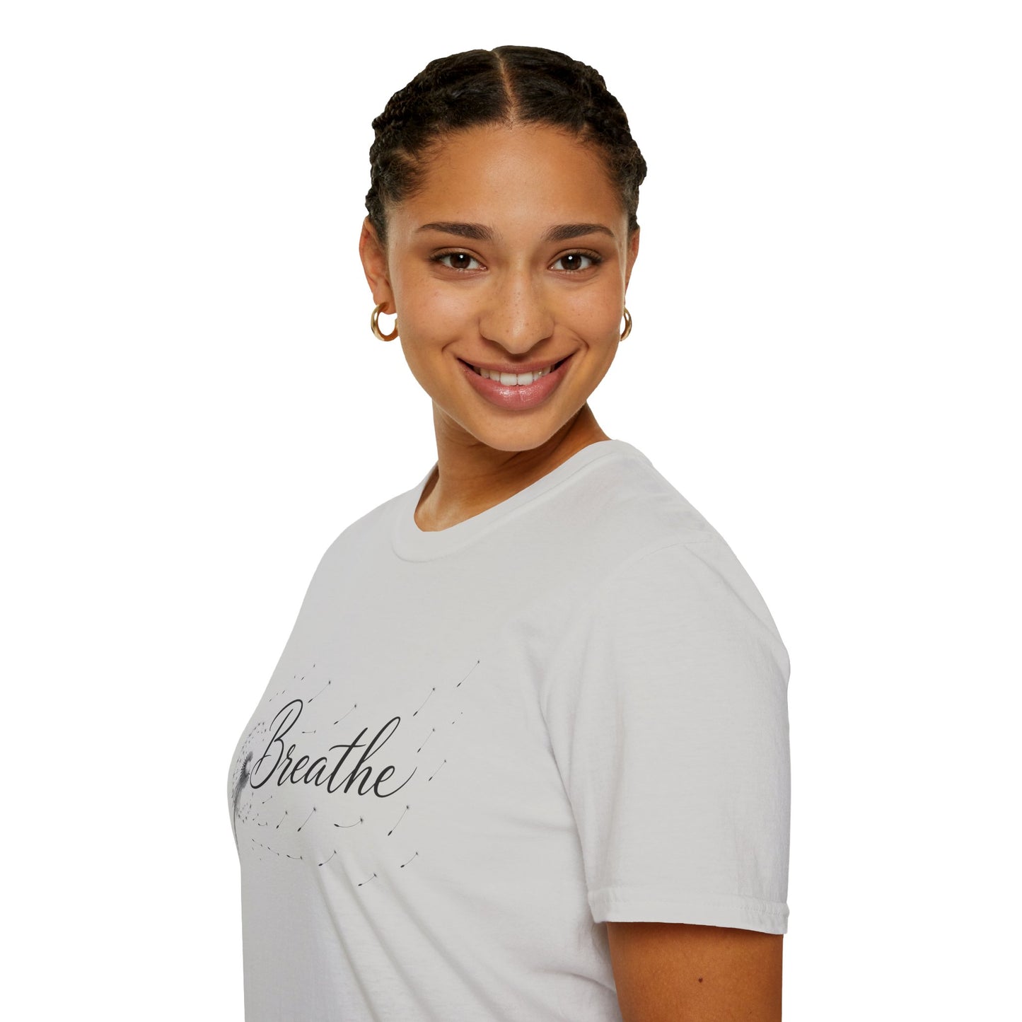 Breathe Graphic T-Shirt — Minimal Monochrome Comfort
