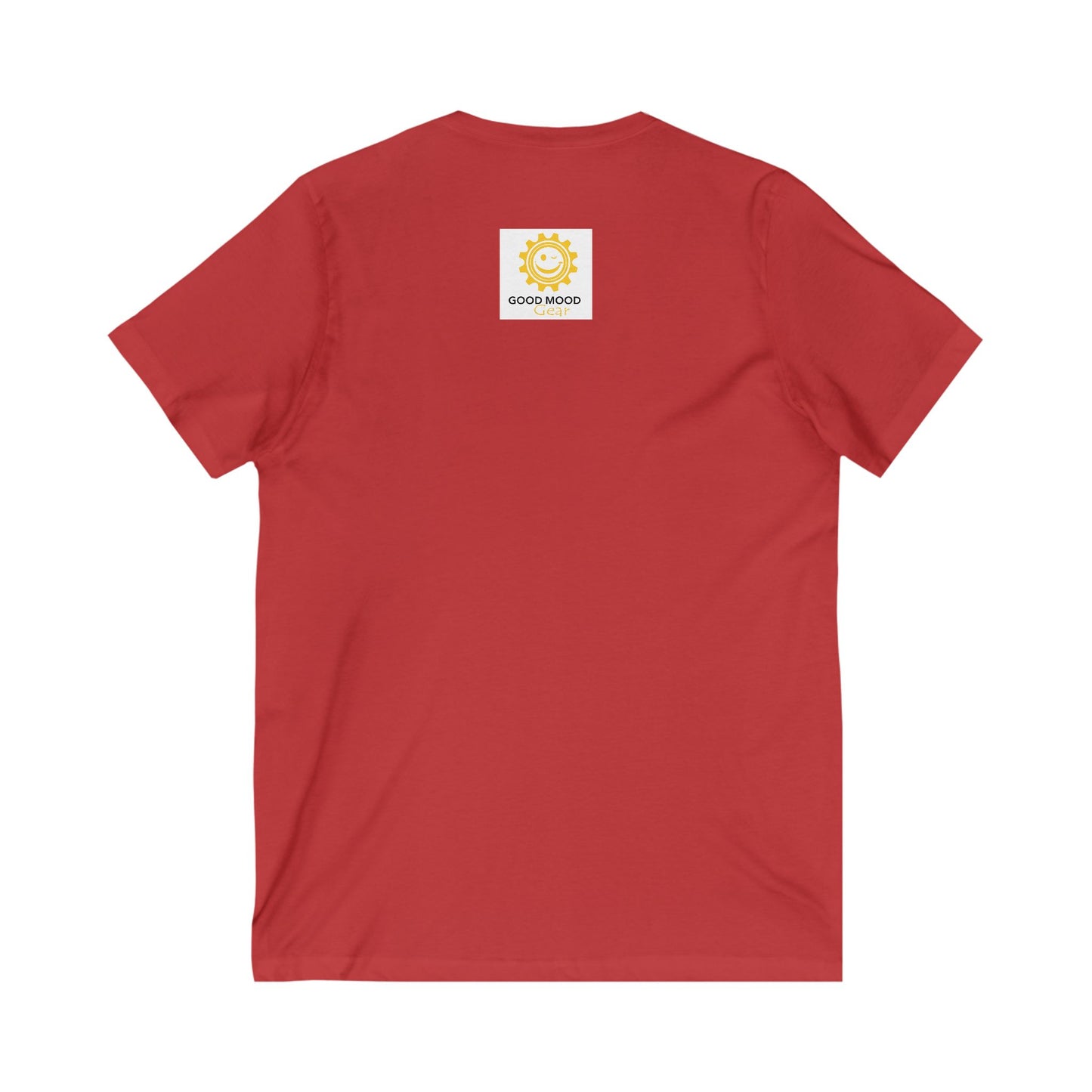 V-Neck Tee - Smile A Lot Cheerful Saying