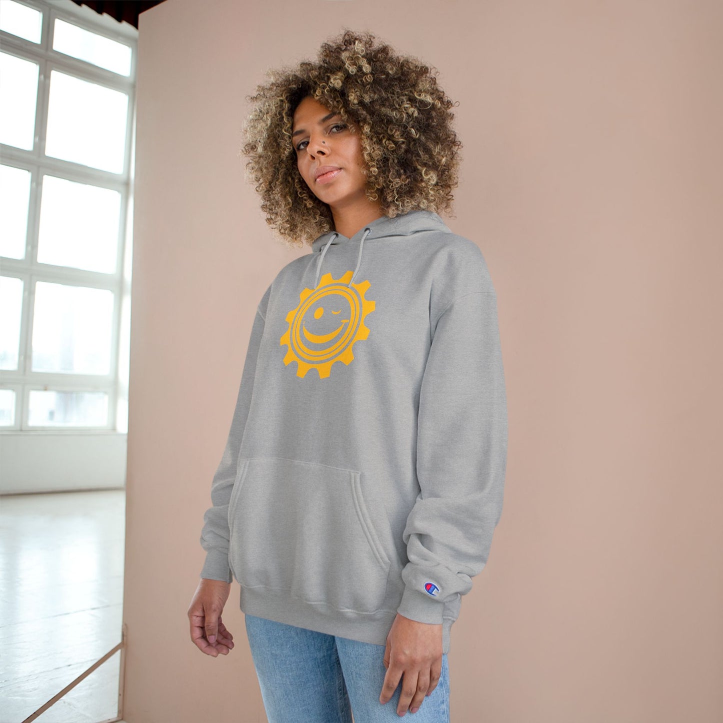 Good Mood Gear Smiley Face Hoodie, Cozy Casual Wear, Chill Vibes Apparel, Gift for Happy Souls, Relaxation and Comfort Clothing