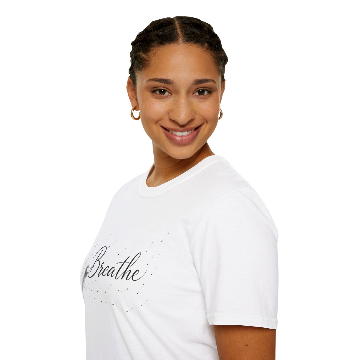 Breathe Graphic T-Shirt — Minimal Monochrome Comfort