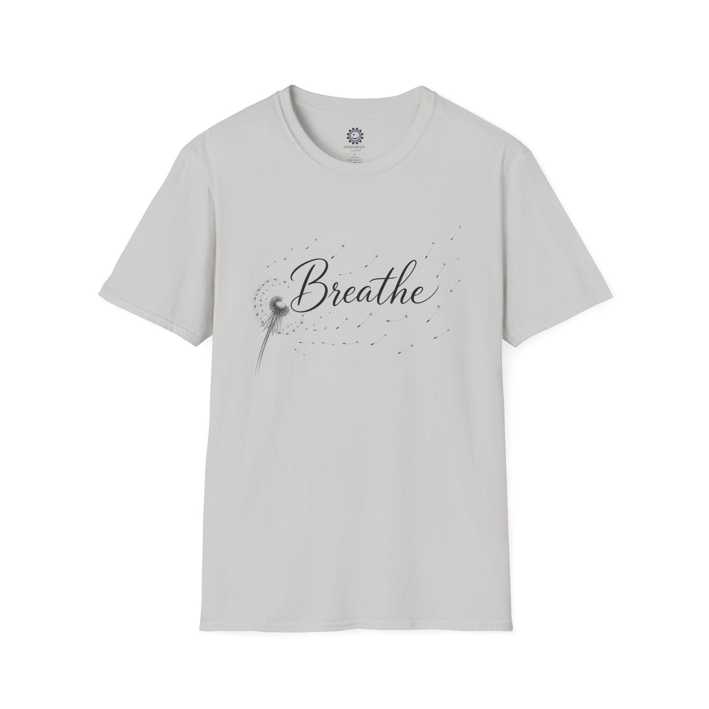 Breathe Graphic T-Shirt — Minimal Monochrome Comfort